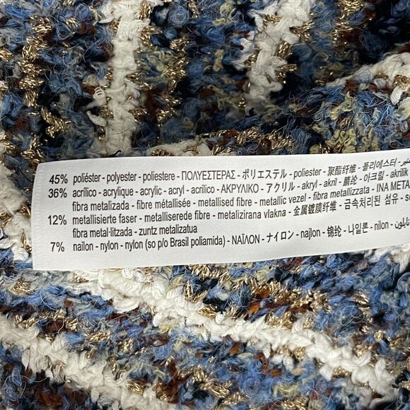 Zara Tweed Chunky Knit Mini Skirt Women's Size Medium - Picture 4 of 6